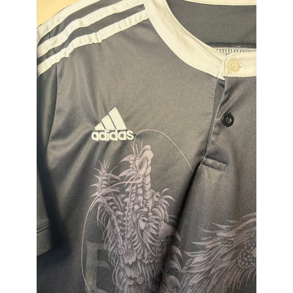 Adidas x Yohji Yamamoto Real Madrid Dragon Graphic Jersey Shirt Size L Black